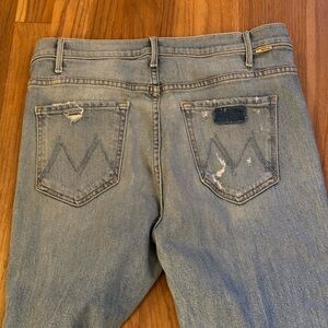 Mother The Hustler Ankle Fray size 31